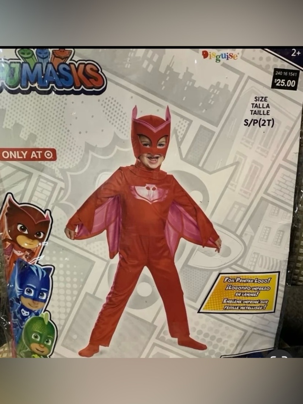 New PJ Masks Owlette toddler girls size 2T deluxe costume